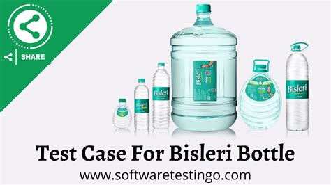 test cases for bisleri bottle|bisleri mineral water parameters.